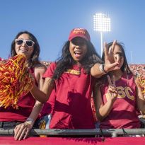 USC Students at a game